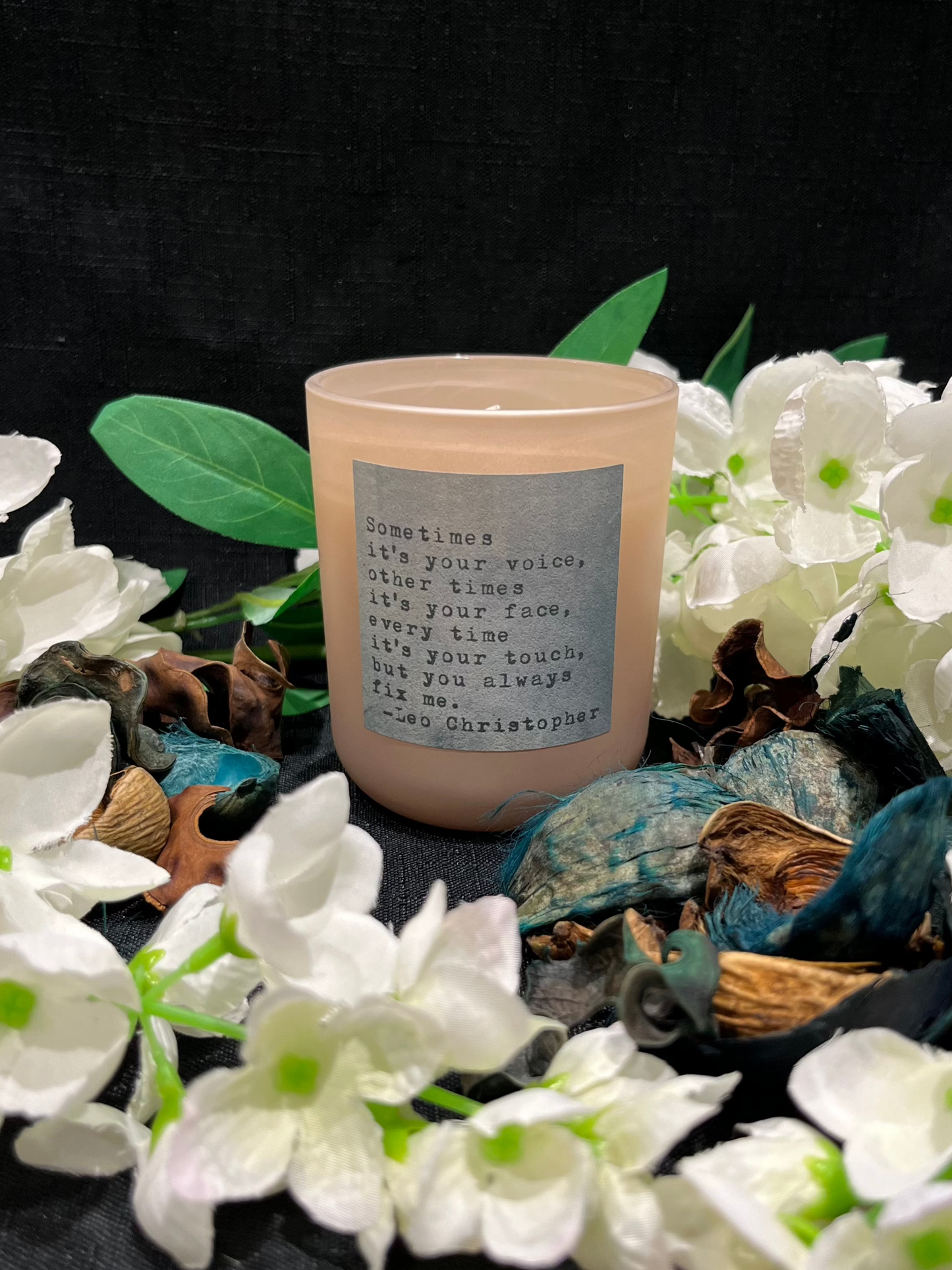 Love Quote Candles: "Sometimes its your voice" 20cl