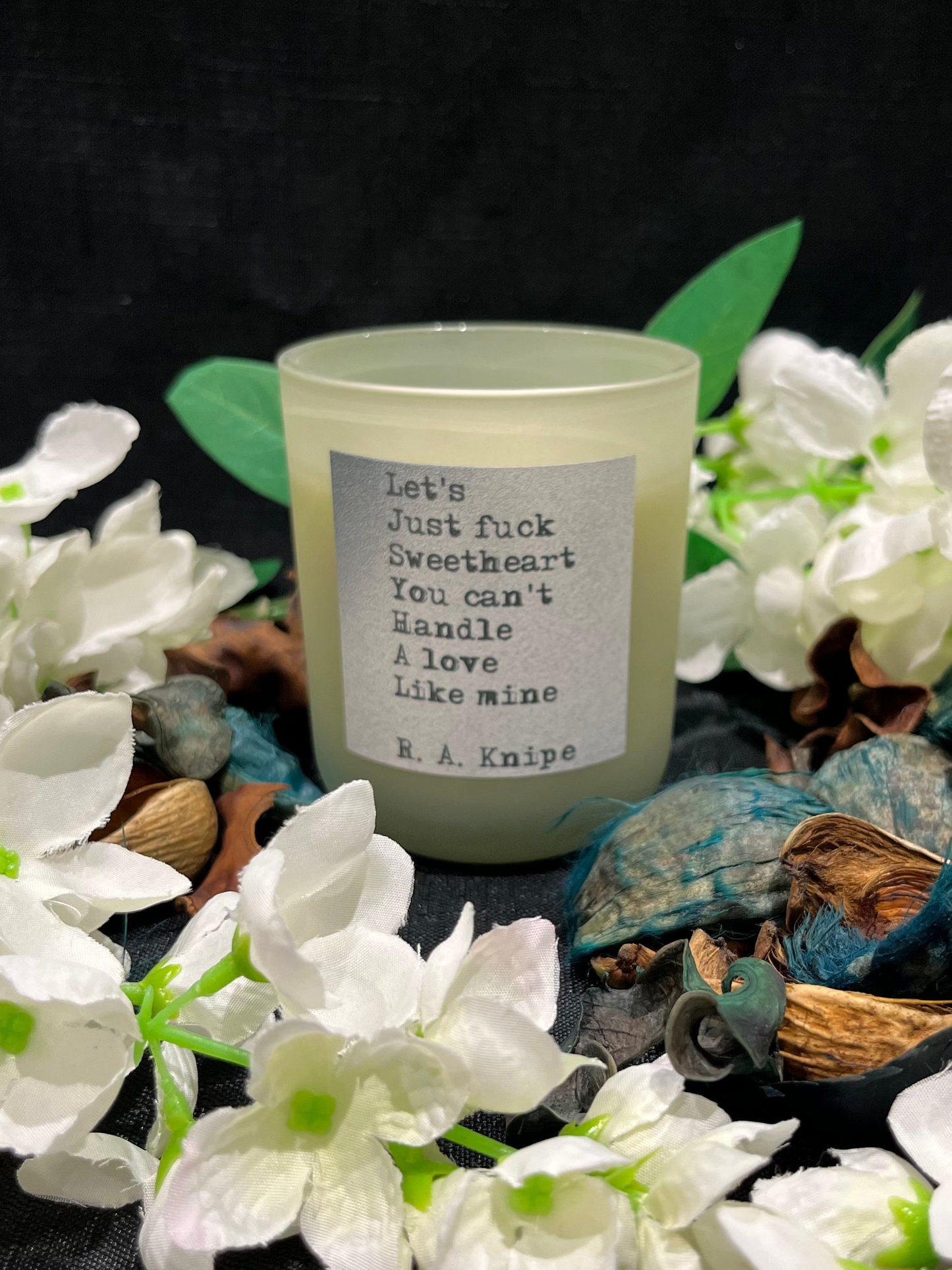 Seductive Quote Candles: "Let's just F*uck sweetheart" 20cl