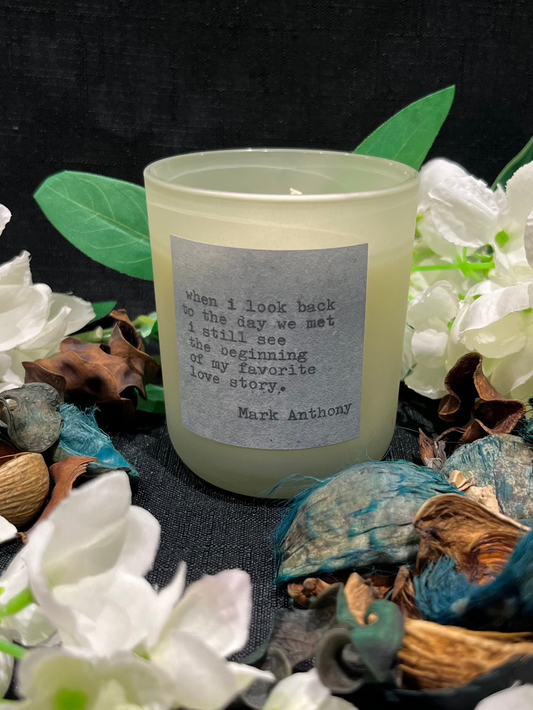 Love Quote Candles: "They slipped briskly into an intimacy" 20cl