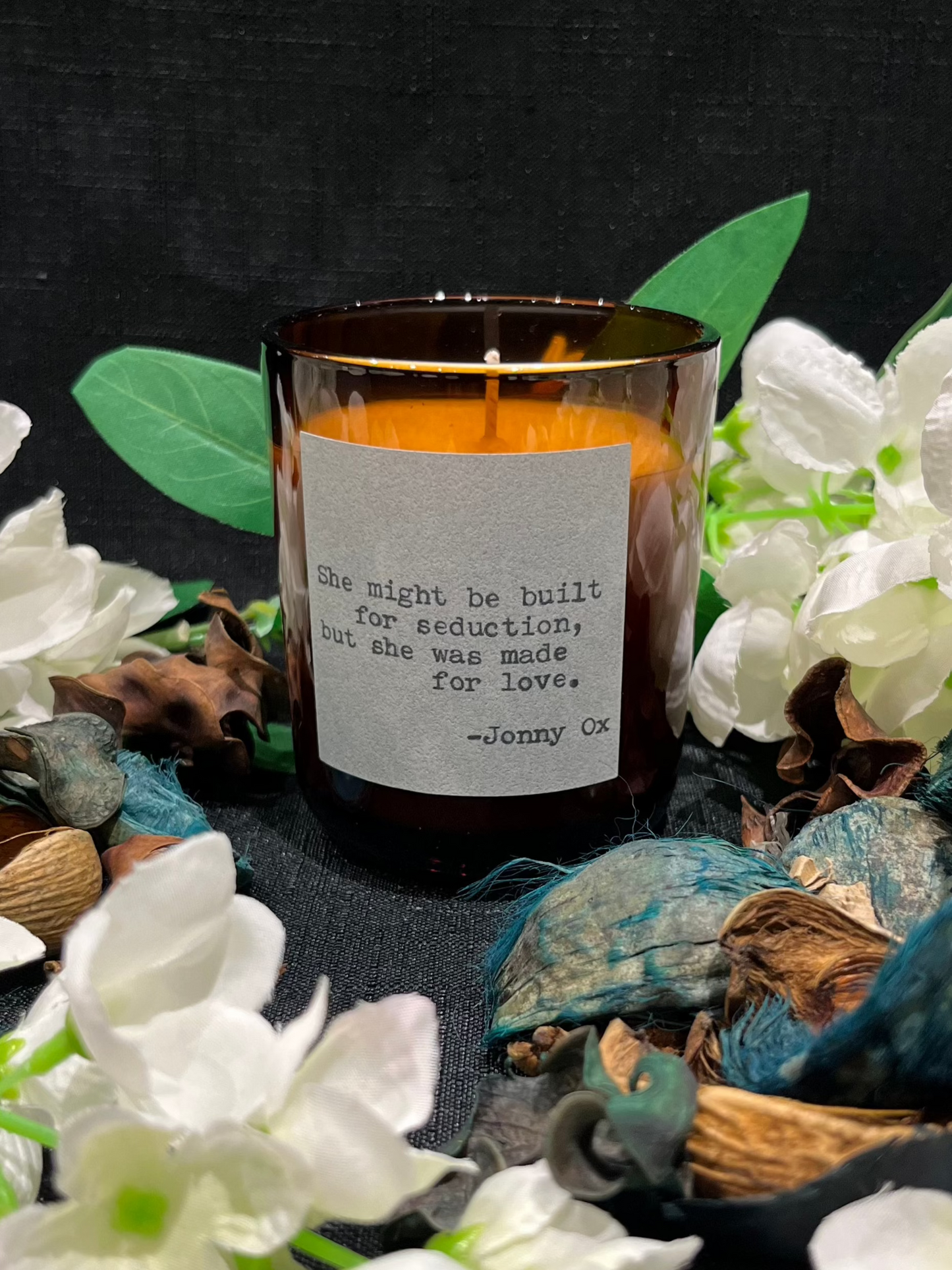 Love Quote Candles: "She was made for love" 20cl